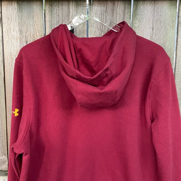 Cleveland Cavaliers Combine Under Armour Maroon Hoodie with Yellow Details - Picture 3 of 9